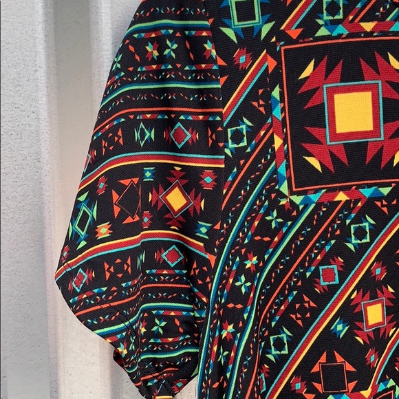 NWT Lularoe Carly Print T-Shirt XS Dress - Picture 3 of 9